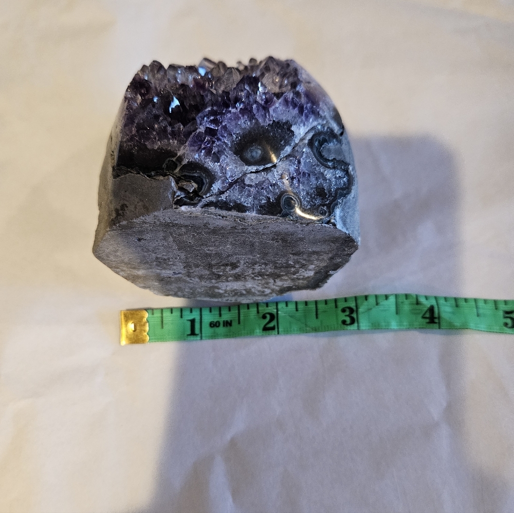 Amethyst Crystal Geode Home Accent - Picture 11 of 12